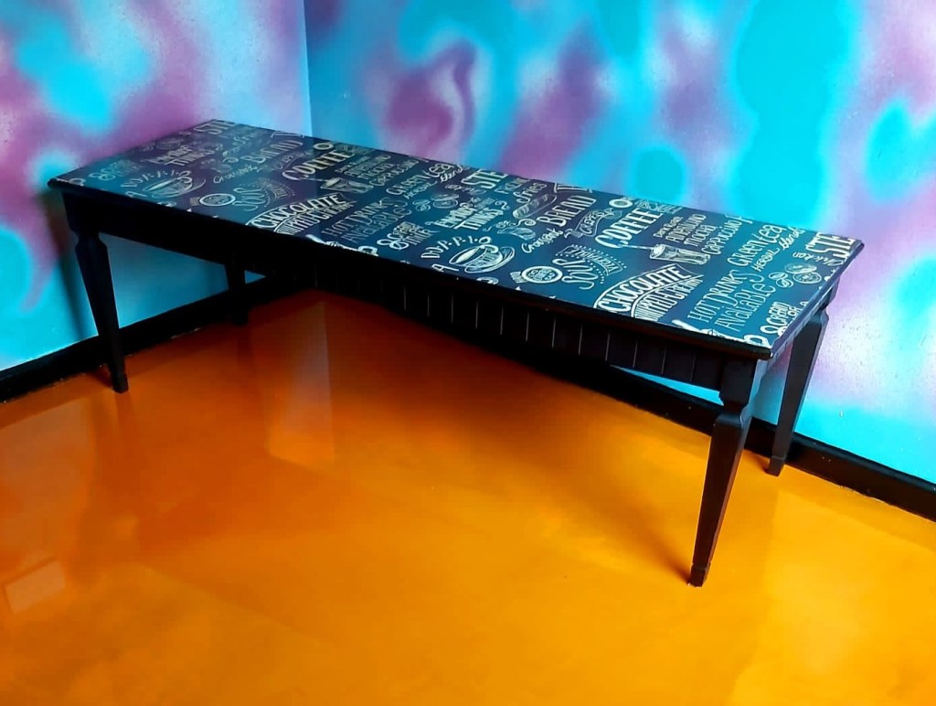 orange child’s room with our vibrant epoxy resin floor, smooth finish that complements any décor, non-toxic easy-to-clean surface, it handles children spills and messes in any colour you might fancy  the perfect blend of fun and functionality!